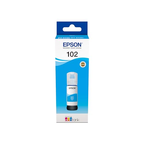 Epson 102 EcoTank Cyan Ink Bottle (genuine, 70 ml)