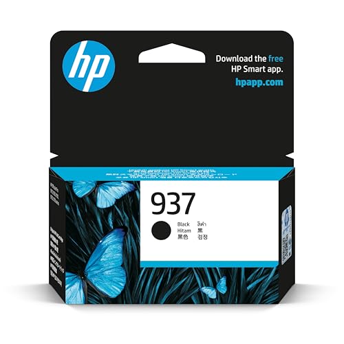 HP 937 Black Original Ink Cartridge 4S6W5NE