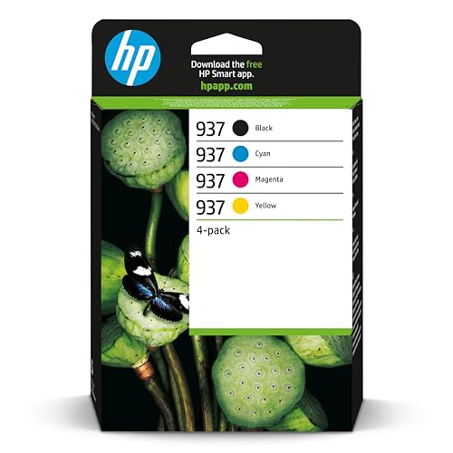 HP 937 Original Ink Cartridges — 4-Pack CMYK