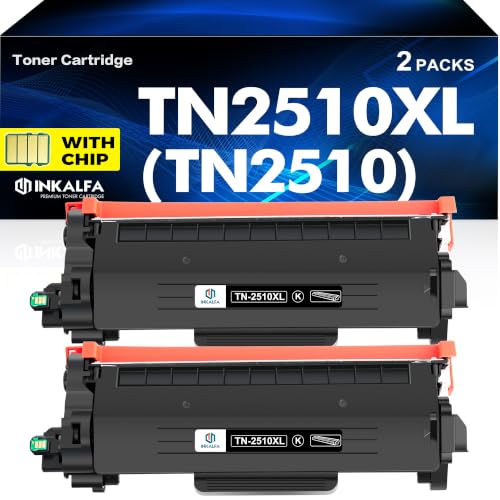 TN-2510XL Compatible Toner Twin Pack (third-party, 2 × 3,000 pages)